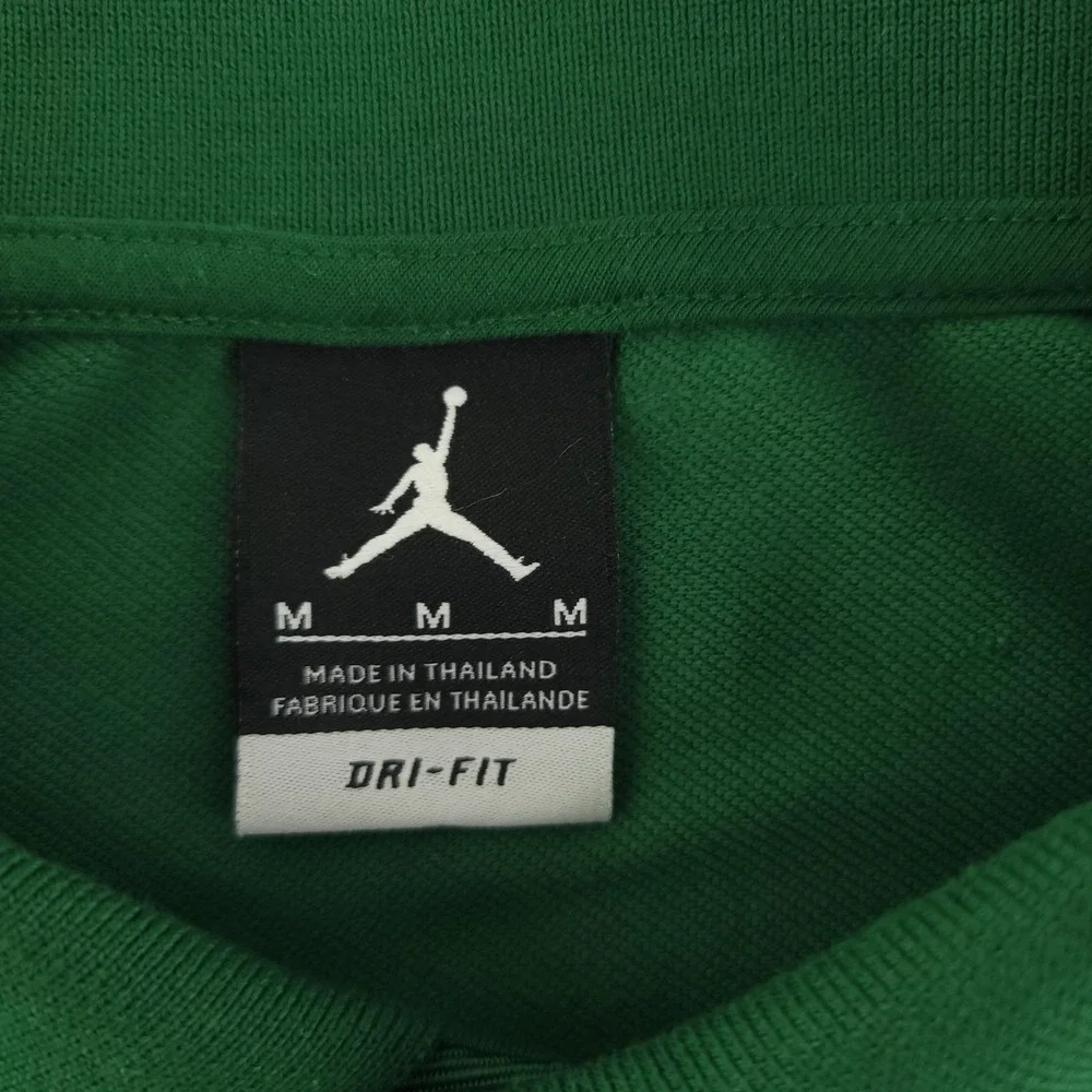 Jordan Baylor Bears Polo Shirt Mens Medium Green NCAA Basketball Dri Fit